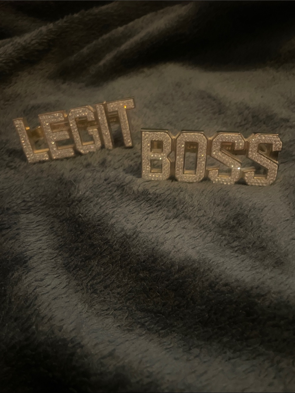 WWE Sasha Banks “Legit” & “Boss” Bling Knuckle Accessory